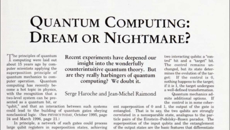 Kuantum Hesaplama: Hayal mi Kâbus mu?